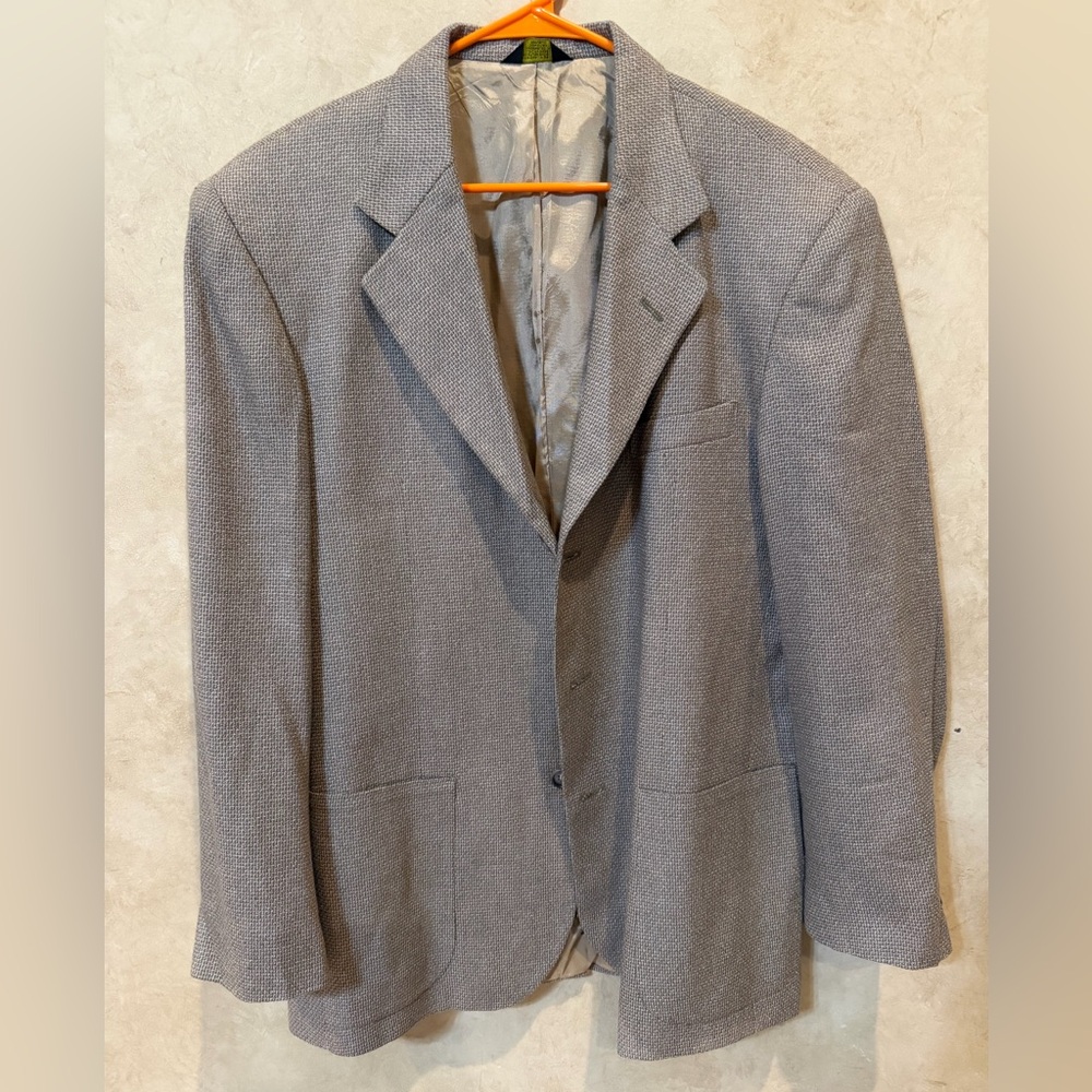 J Riggins vintage Classic Men's Gray Textured Blazer 42 long